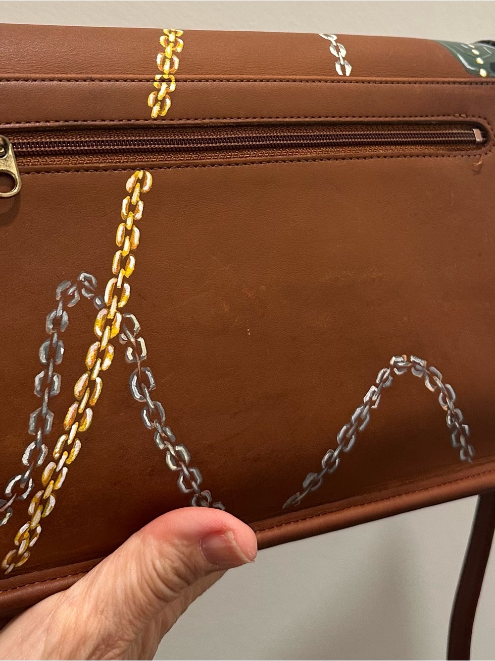 Vintage coach British tan clutch - Picture 6 of 12